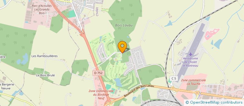 localisation de l'entreprise ASS DES JEUNES AMIS DES DOUVES à CHOLET