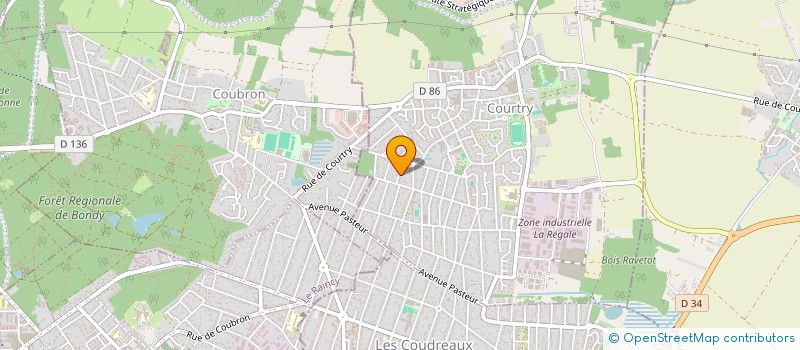 localisation de l'entreprise ASS DES JEUNES DE COURTRY à COURTRY