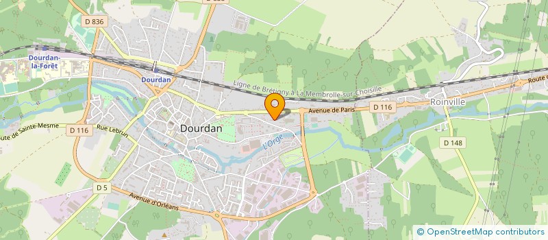 localisation de l'entreprise ASS DES JEUNES DE DOURDAN  DOURDAN