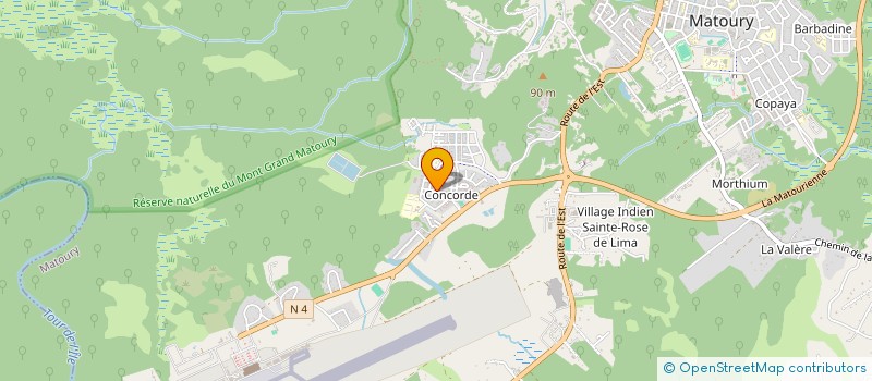 localisation de l'entreprise ASS DES JEUNES DE LA RESIDENCE CONCORDE  MATOURY