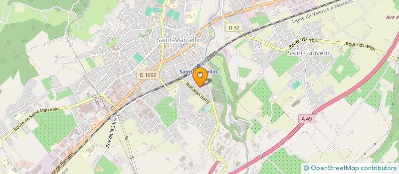 localisation de l'entreprise ASS DES JEUNES DE ST ROMANS  SAINT-ROMANS