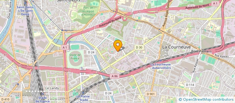 localisation de l'entreprise ASS DES JEUNES DES FRANCS MOISINS à SAINT-DENIS