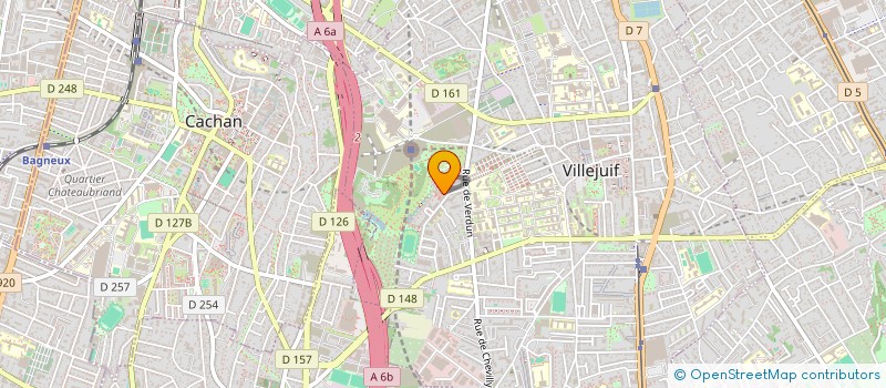 localisation de l'entreprise ASS DES JEUNES DES HAUTES BRUYERES à VILLEJUIF
