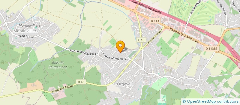 localisation de l'entreprise ASS DES JEUNES ET DE LA CULTURE ORGEVAL à ORGEVAL
