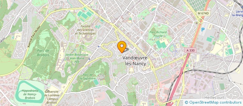 localisation de l'entreprise ASS DES JEUNES ET DES FEMMES DU K'NE  VANDUVRE-LES-NANCY