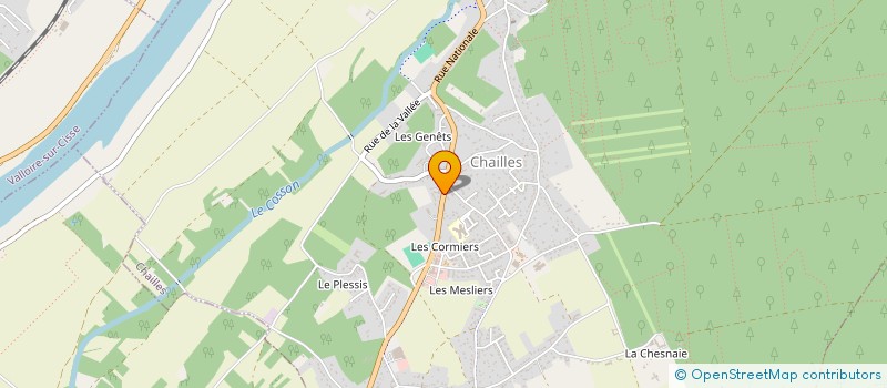 localisation de l'entreprise ASS DES JEUNES SAPEURS POMPIERS DE CHAILLES  CHAILLES