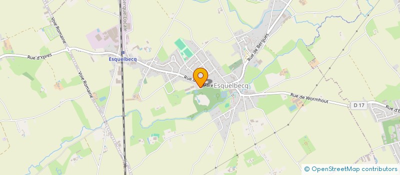 localisation de l'entreprise ASS DES JEUNES SAPEURS POMPIERS DU CENTRE INCENDIE ETDE SECOURS DE WORMHOUT  WORMHOUT