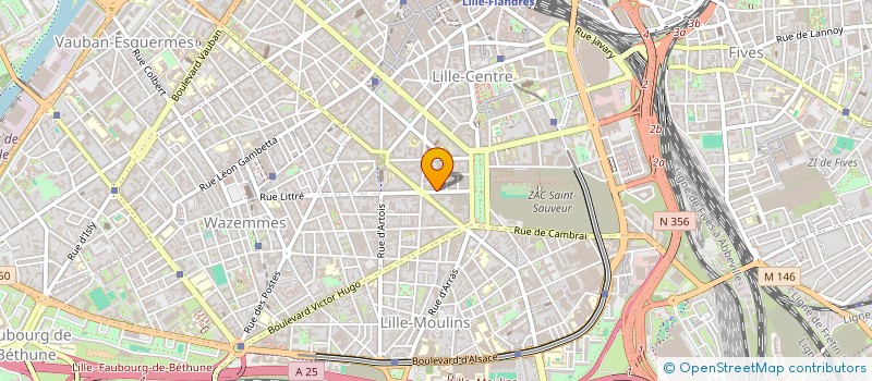 localisation de l'entreprise ASS  DES JOURNALISTES EUROPEENS  LILLE