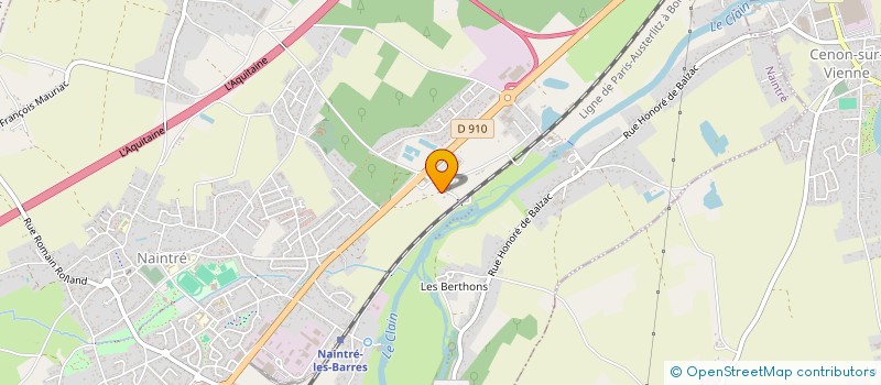 localisation de l'entreprise ASS DES LABOUREURS ET  TRAVAILLEURS REUNIS  NAINTRE