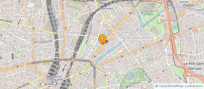 localisation de l'entreprise ASS DES LOCATAIR 57 R FLANDRE  PARIS