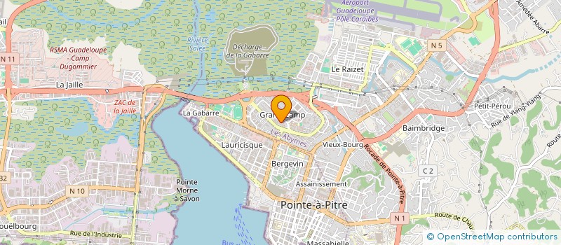 localisation de l'entreprise ASS DES LOCATAIRES DE GRAND CAMP PLUS CSFG à LES ABYMES