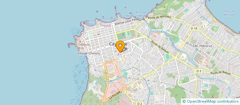 localisation de l'entreprise ASS DES LOCATAIRES DE LA CITE MIRZA  CAYENNE