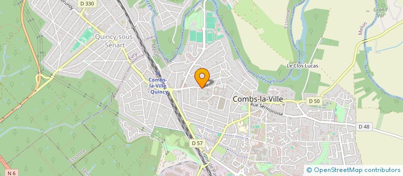 localisation de l'entreprise ASS DES LOCATAIRES DE LA MAISON MEDICALE  COMBS-LA-VILLE