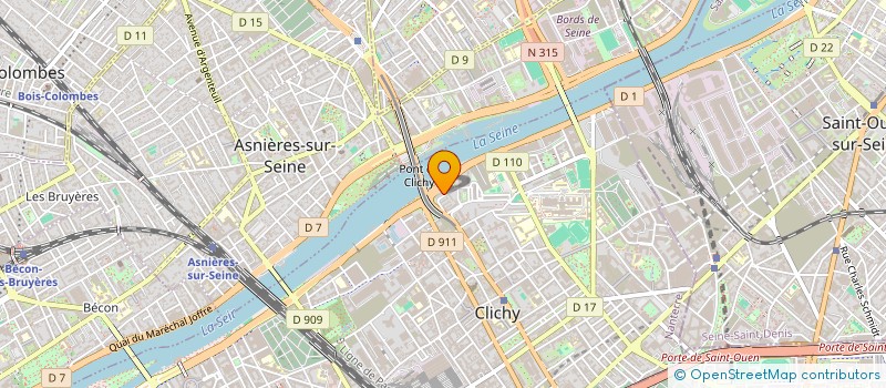 localisation de l'entreprise ASS DES LOCATAIRES DU 1-9 R DE LATTRE à CLICHY