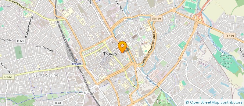 localisation de l'entreprise ASS DES LOGIS DE FRANCE DE L'AUBE  TROYES