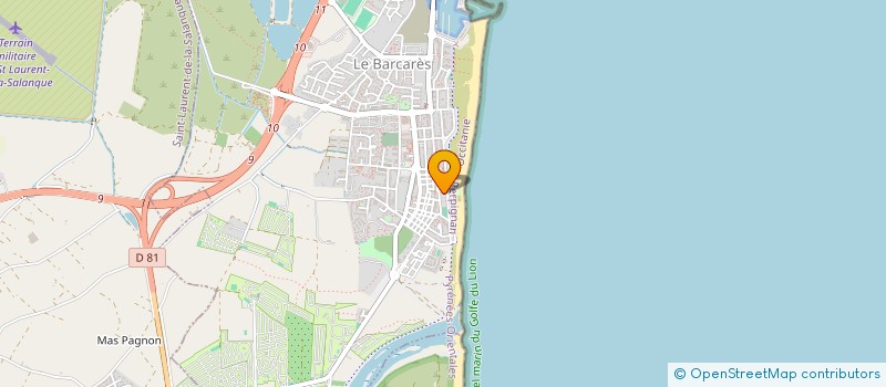 localisation de l'entreprise ASS DES LOUEURS EN MEUBLES BARCARESIENS  LE BARCARES