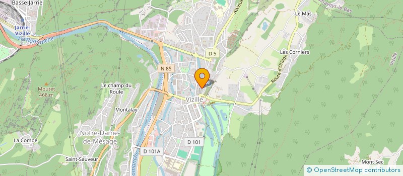 localisation de l'entreprise ASS DES MAIRES ADJOINTS CANTON VIZILLE  VIZILLE