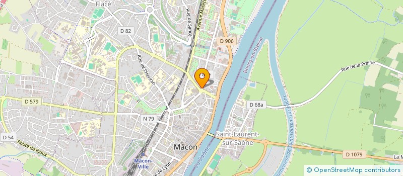 localisation de l'entreprise ASS DES MAIRES DE SNE ET LOIRE à MACON