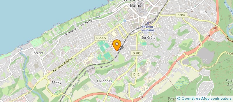 localisation de l'entreprise ASS DES MARINS ET MARINS ANCIENS COMBATTANTS DE THONON LES BAINS ET DU CHABLAIS à THONON-LES-BAINS