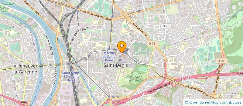 localisation de l'entreprise ASS DES MAROCAINS EN FRANCE à SAINT-DENIS