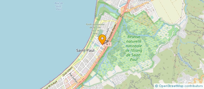 localisation de l'entreprise ASS DES MEDAILLES MILITAIRES DE REUNION à SAINT-PAUL
