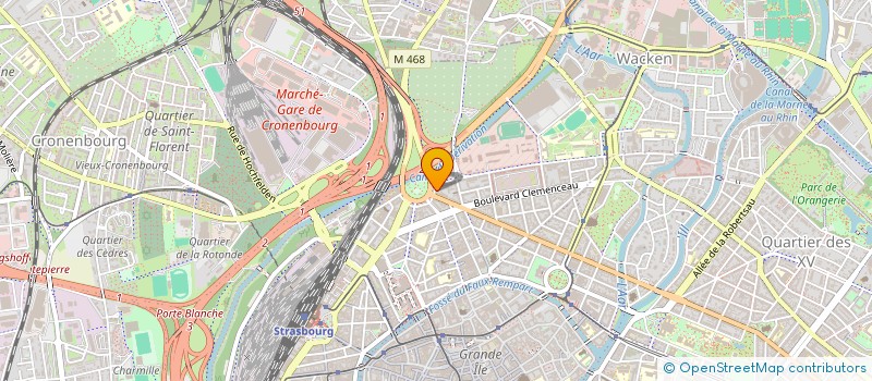 localisation de l'entreprise ASS DES MEDECINS ANESTHESISTES CLINIQUE ADASSA à STRASBOURG