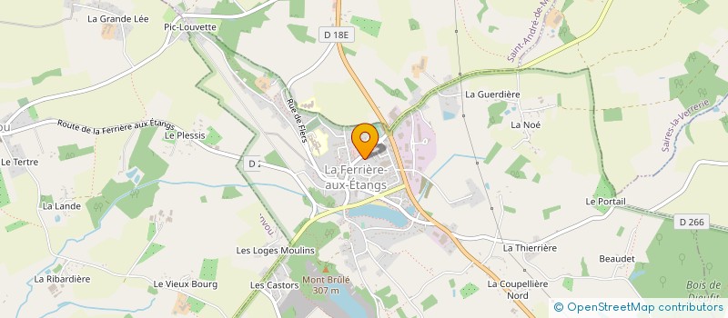 localisation de l'entreprise ASS DES MEDECINS GERALISTES DE FLERS à LA FERRIERE-AUX-ETANGS