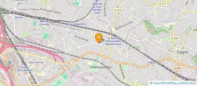 localisation de l'entreprise ASS DES MEDECINS RETRAITES DE SSD à VILLEMOMBLE