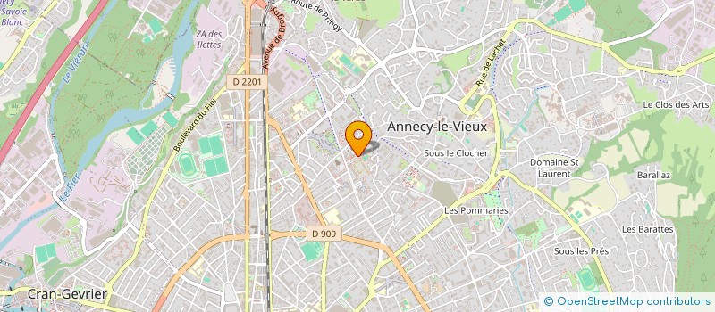 localisation de l'entreprise ASS DES MJC DES SAVOIE à ANNECY