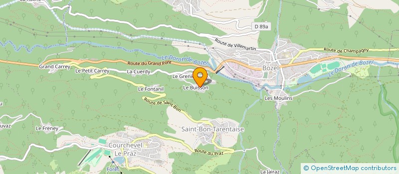 localisation de l'entreprise ASS  DES MONITEURS DE SKI INDEPENDANTS à COURCHEVEL
