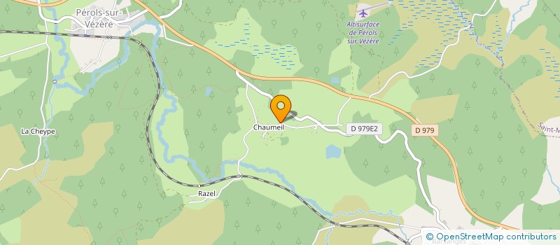 localisation de l'entreprise ASS DES MOULINS DE RAZEL & CHAUMEIL à PEROLS-SUR-VEZERE