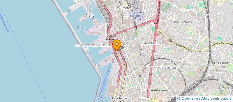 localisation de l'entreprise ASS DES OEUVRES SOCIALES DU PORT AUTONOME DE MARSEILLE à MARSEILLE