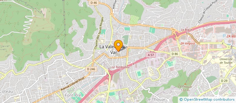 localisation de l'entreprise ASS DES OFFICIERS MARINIERS  LA VALETTE-DU-VAR