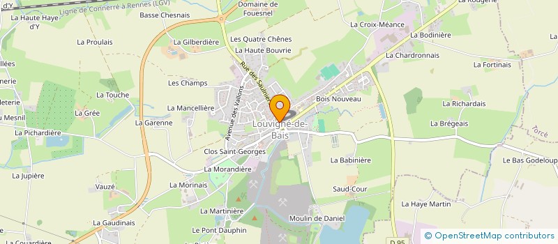 localisation de l'entreprise ASS DES PARENTS D ELEVES  LOUVIGNE-DE-BAIS