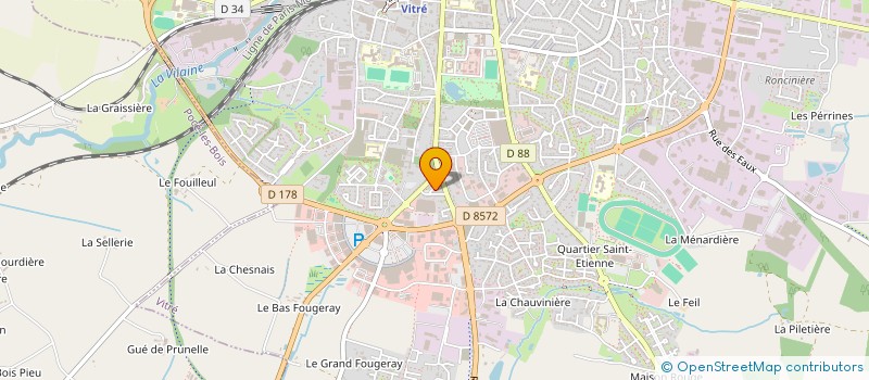 localisation de l'entreprise ASS DES PARENTS D ELEVES  VITRE