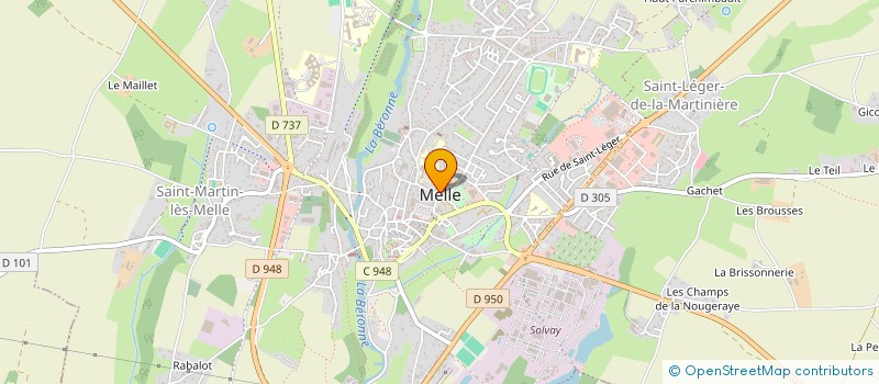 localisation de l'entreprise ASS DES PARENTS D ELEVES à MELLE