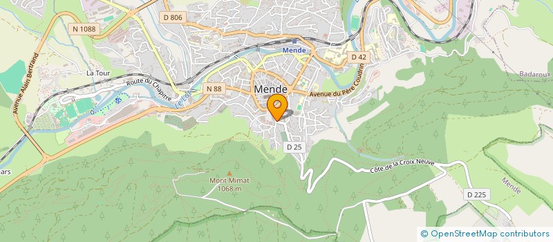 localisation de l'entreprise ASS DES PARENTS D' ELEVES DE L' ECOLE LIBRE ST PRIVAT à MENDE