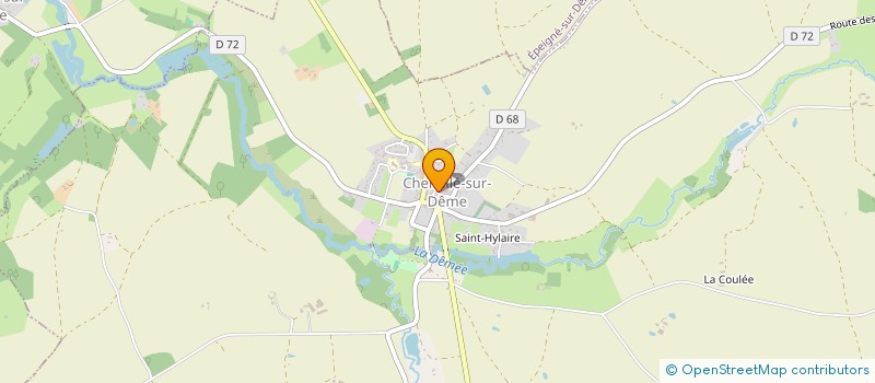 localisation de l'entreprise ASS DES PARENTS D'ELEVES DE LA VALLEE DE LA DEME  CHEMILLE-SUR-DEME