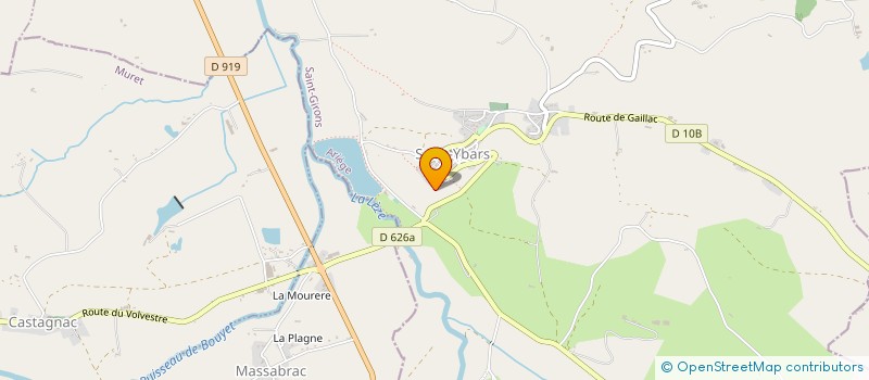 localisation de l'entreprise ASS DES PARENTS D ELEVES DE SAINT YBARS ( ATOUT MOMES) à SAINT-YBARS