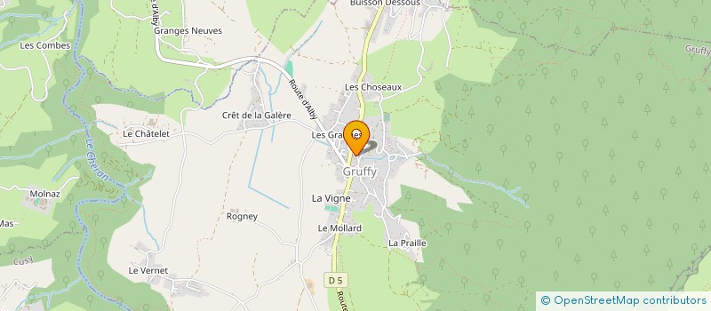 localisation de l'entreprise ASS DES PARENTS D'ELEVES DES ECOLES DE CHAPEIRY ET ST SYLVESTRE à CHAPEIRY