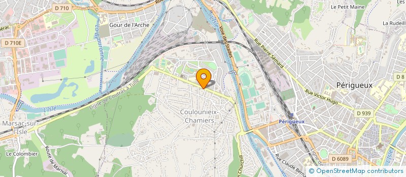 localisation de l'entreprise ASS DES PARENTS D'ELEVES DES ECOLES MATERNELLES ET ELEMENTAIRES DE COULOUNIEIX CHAMIERS  COULOUNIEIX-CHAMIERS