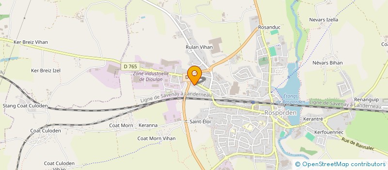 localisation de l'entreprise ASS DES PARENTS D'ELEVES DES ECOLES PUBLIQUES MATERNELLE ET PRIMAIRE DE SAINT YVI  SAINT YVI