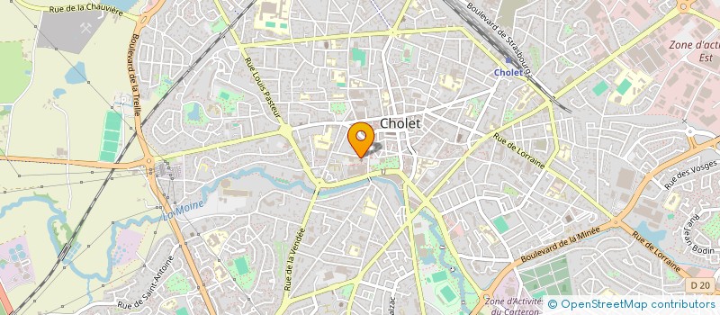 localisation de l'entreprise ASS DES PARENTS D ELEVES DU CONSERVATOIRE DU CHOLETAIS A RAYONNEMENT DEPARTEMENTAL à CHOLET