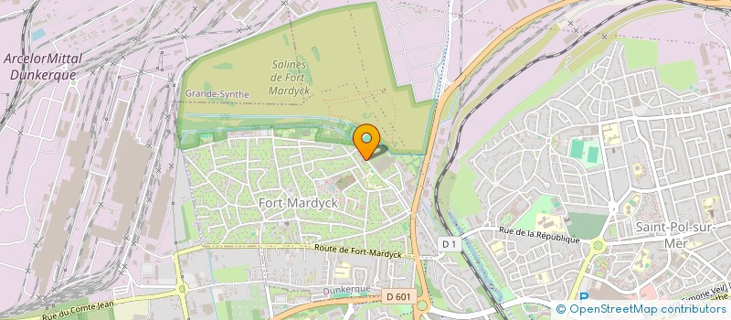 localisation de l'entreprise ASS DES PARENTS D ELEVES DU GROUPE SCOLAIRE JEAN JAURES REGROUPANT LES ECOLE ELEMANTAIRES/MATERNELLES à DUNKERQUE