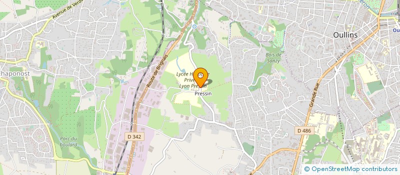 localisation de l'entreprise ASS DES PARENTS D ELEVES DU LYCEE HORTICOLE PRIVE DE LYON PRESSIN à SAINT-GENIS-LAVAL