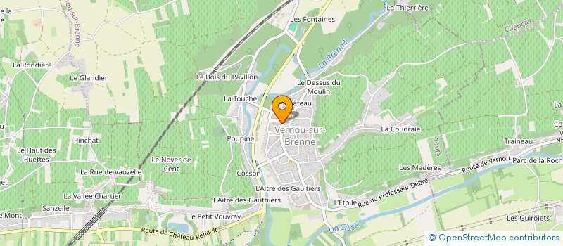 localisation de l'entreprise ASS DES PARENTS D'ENFANTS DES ECOLES ROGER LECOTTE  VERNOU-SUR-BRENNE