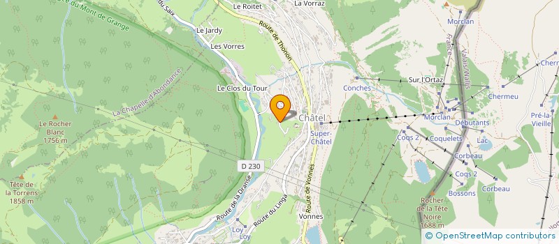 localisation de l'entreprise ASS DES PARENTS DES ENFANTS DU CHATEL à CHATEL