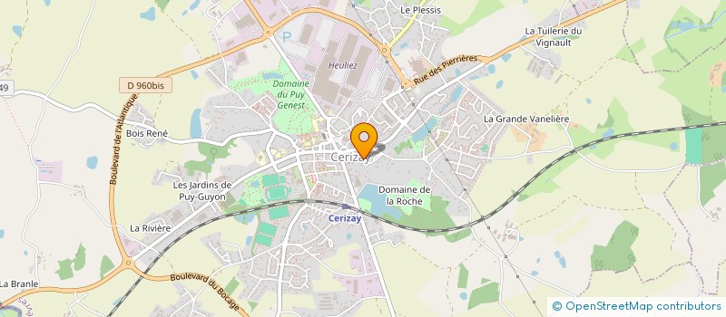 localisation de l'entreprise ASS DES PARENTS ELEVES DE L ECOLE LIBRE à CERIZAY