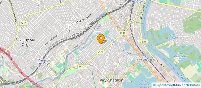 localisation de l'entreprise ASS DES PARENTS ELEVES DE L ENSEIGNEMENT à VIRY-CHATILLON