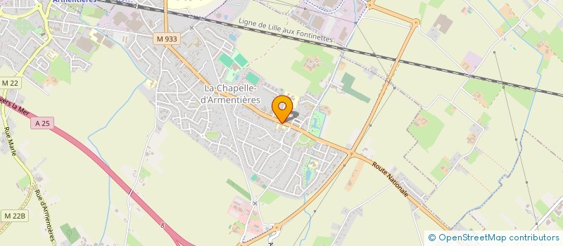 localisation de l'entreprise ASS DES PARENTS ELEVES ECOLE DU BOURG à LA CHAPELLE-D'ARMENTIERES